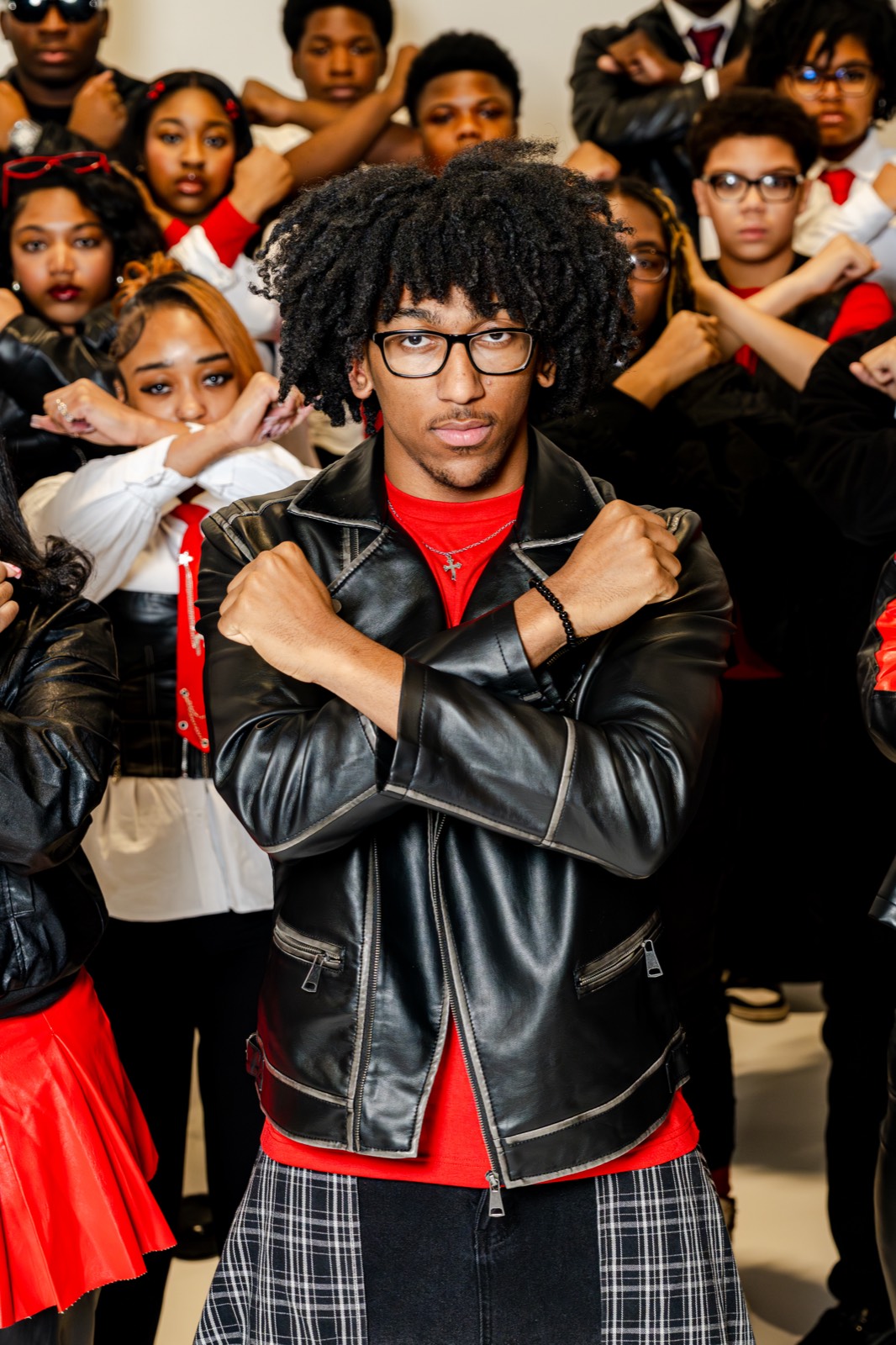 Mark Ellis Jr. with the Ablaze Youth Choir